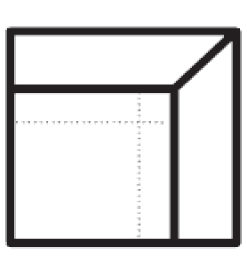 Rohový díl s úložným prostorem Tiffany  Š 89 cm x V 65 cm x H 89 cm