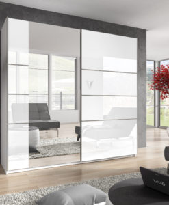 Šatní skříň se zrcadlem Elmira