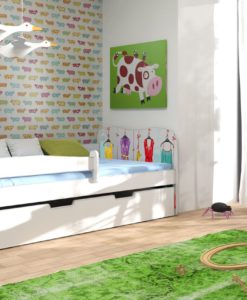 Barevná dětská postel s šuplíkem Miris 7