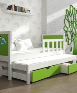 Jednolůžková dětská postel s přistýlkou Evita 27