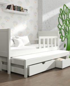 Světlá dětská postel s přistýlkou Evita 22