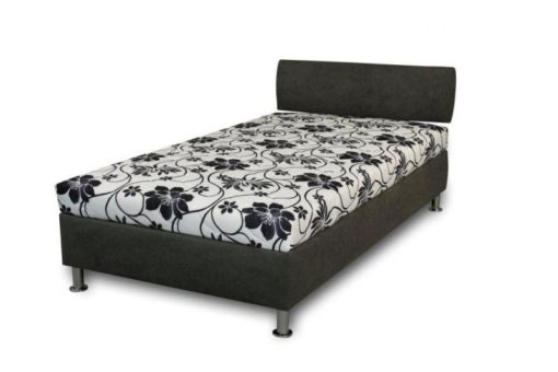 Čalouněná postel Tina - šedobílá