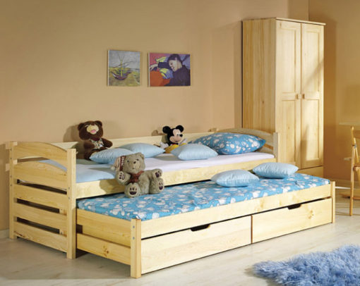 Dětská jednolůžková postel s přistýlkou Raul