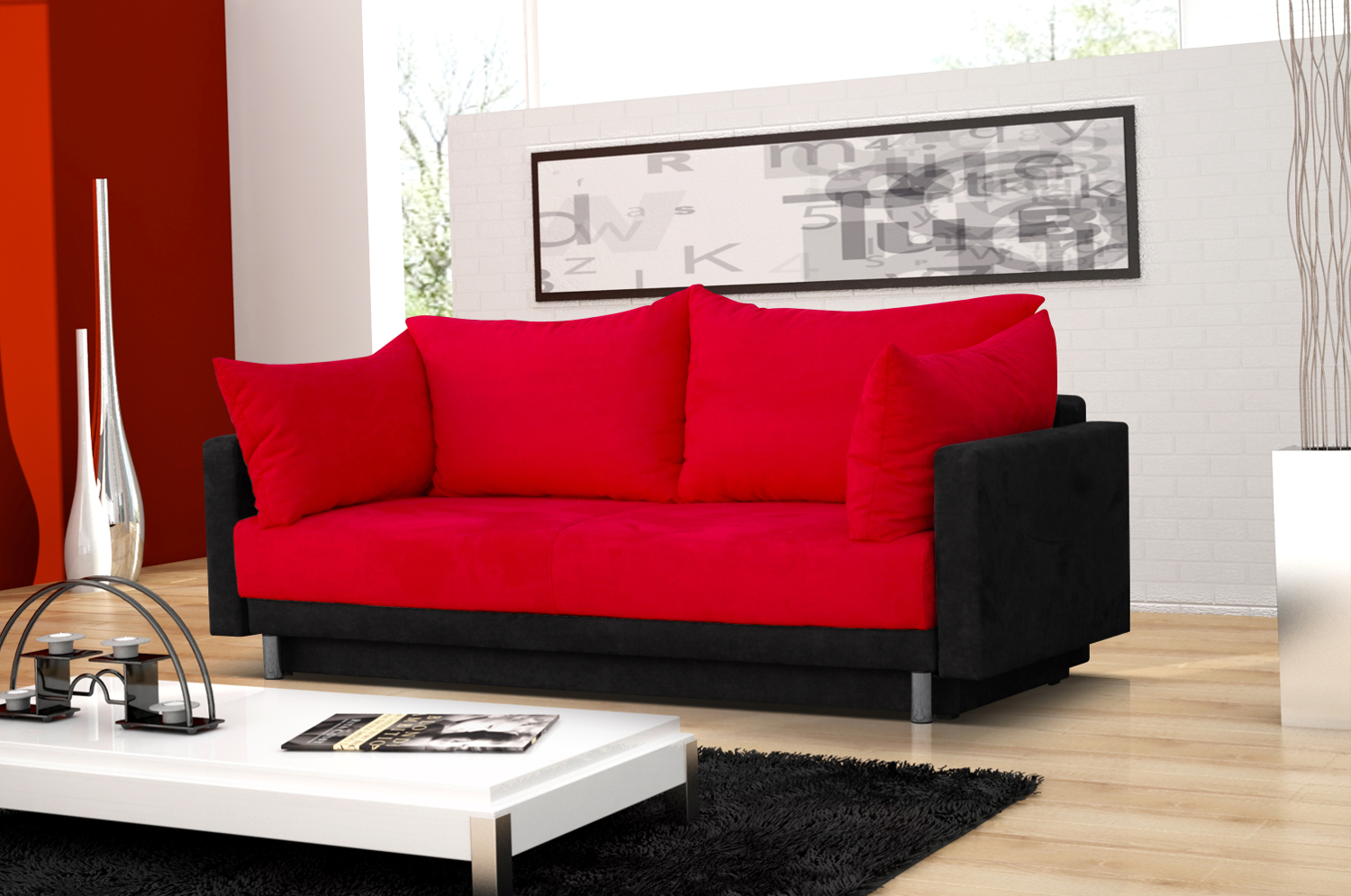 Designová pohovka Odila s velkými polštáři Designová pohovka Odila s velkými polštáři
