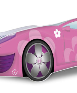 Dívčí postel Auto růžová