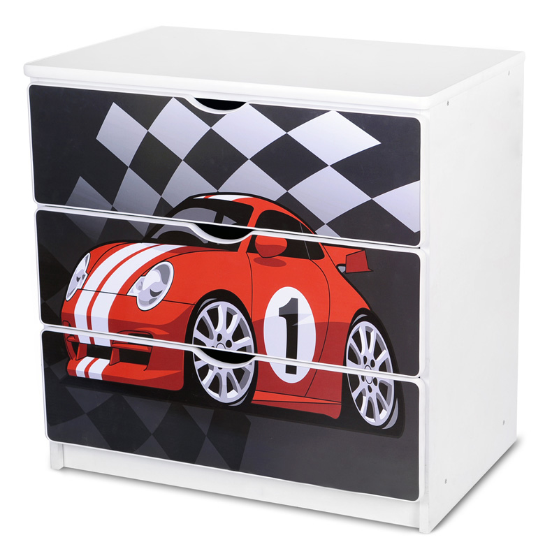 Dětská komoda Racing Car Dětská komoda Racing Car