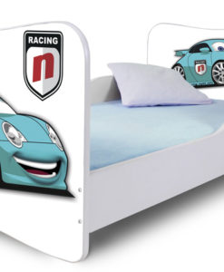 Dětská moderní postel modré Auto 1