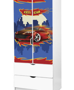 Dětská šatní skříň City Car