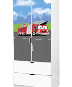 Dětská šatní skříň Hasiči