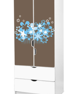 Dětská šatní skříň Kopretina 1