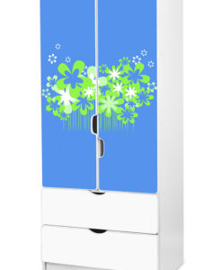 Dětská šatní skříň Kopretina 3