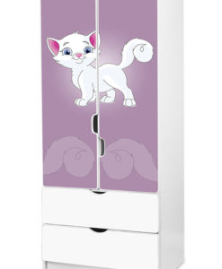 Dětská šatní skříň Kočička