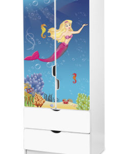 Dětská šatní skříň Malá mořská víla