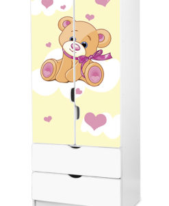 Dětská šatní skříň Medvídek 1