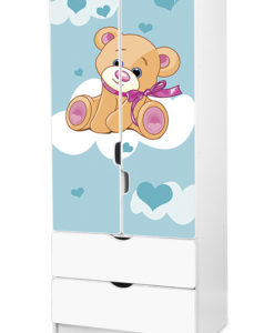 Dětská šatní skříň Medvídek 2