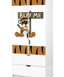Dětská šatní skříň Tygřík