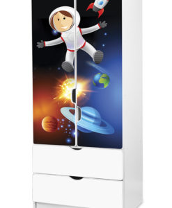 Dětská šatní skříň Vesmír