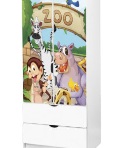Dětská šatní skříň Zoo