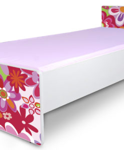 Jednolůžková postel pro děti s květinami Orion