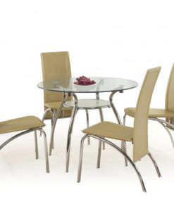 Kulatý skleněný stůl Damaso