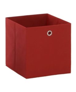 Látkový úložný box Heli 5 - červený