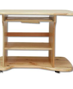 Pojízdný dřevěný psací stůl Ansi na kolečkách