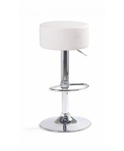 Polstrovaná barová stolička Inesa 1 - bílá