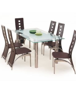 Skleněný jídelní stůl Belial