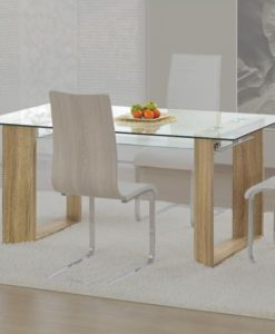 Skleněný jídelní stůl Caylem