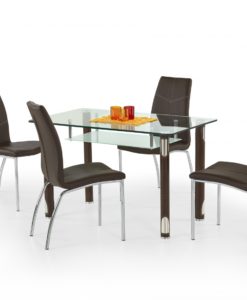 Skleněný stůl Marcos 1 - hnědý