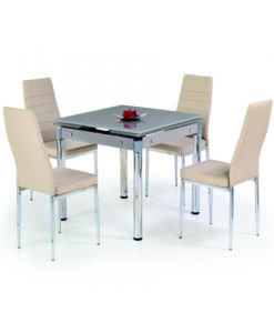 Skleněný stůl Nestor 3 - béžový