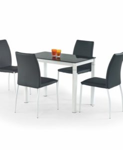 Skleněný stůl Oresto 1 - černá / bílá