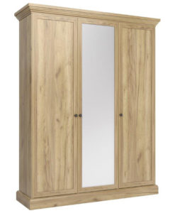 Třídveřová šatní skříň Meryl 3 - dub kraft