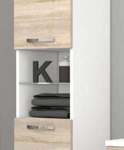 Vysoká závěsná koupelnová skříňka Lorieta bs 1