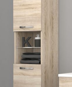 Vysoká závěsná koupelnová skříňka Lorieta ds 1