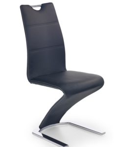 Čalouněná jídelní židle Mikaila 2 - černá