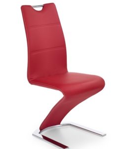 Čalouněná jídelní židle Mikaila 5 - červená