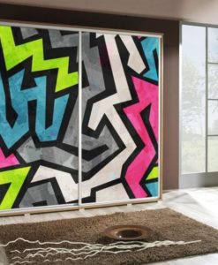 Šatní skříň s abstraktním motivem Penelopa 29