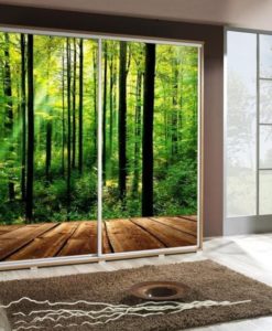 Šatní skříň s motivem lesa Penelopa 31