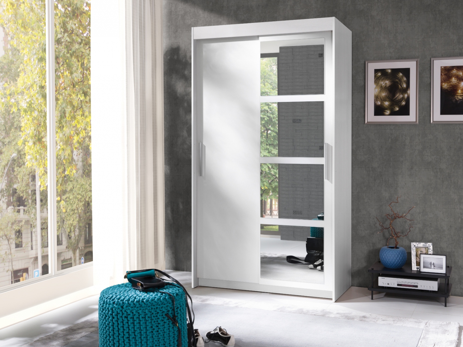 Šatní skříň s posuvnými dveřmi Ceara Šatní skříň s posuvnými dveřmi Ceara