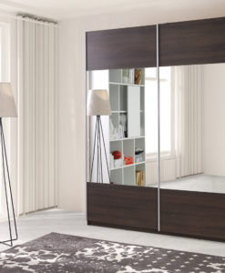 Šatní skříň se zrcadlem Alysia