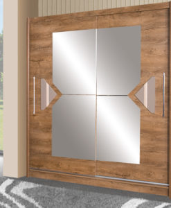 Šatní skříň se zrcadlem Elario