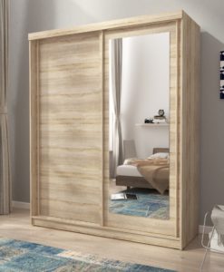 Šatní skříň se zrcadlem Gertie 1