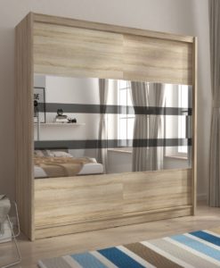 Šatní skříň se zrcadly Hortensie 10