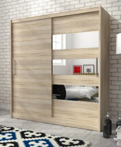 Šatní skříň se zrcadly Hortensie 6