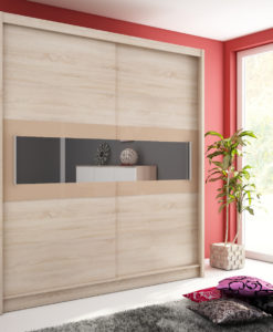 Šatní skříň se zrcadly Medeila 4