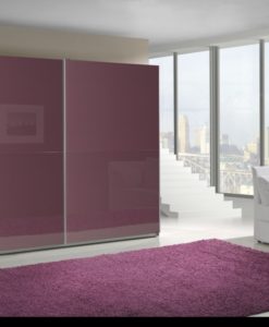Fialová šatní skříň Darvin 7