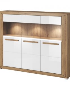 Prosklená komoda Waltaro dbbl 4