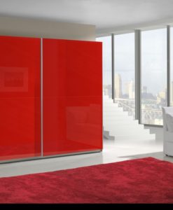 Červená šatní skříň Darvin 13